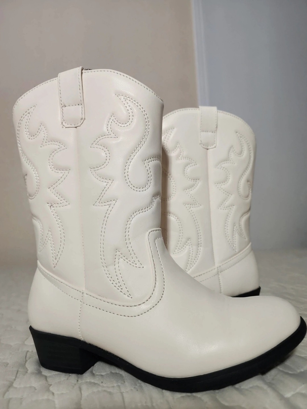 Sonoma White Kids Western Cowboy Boots